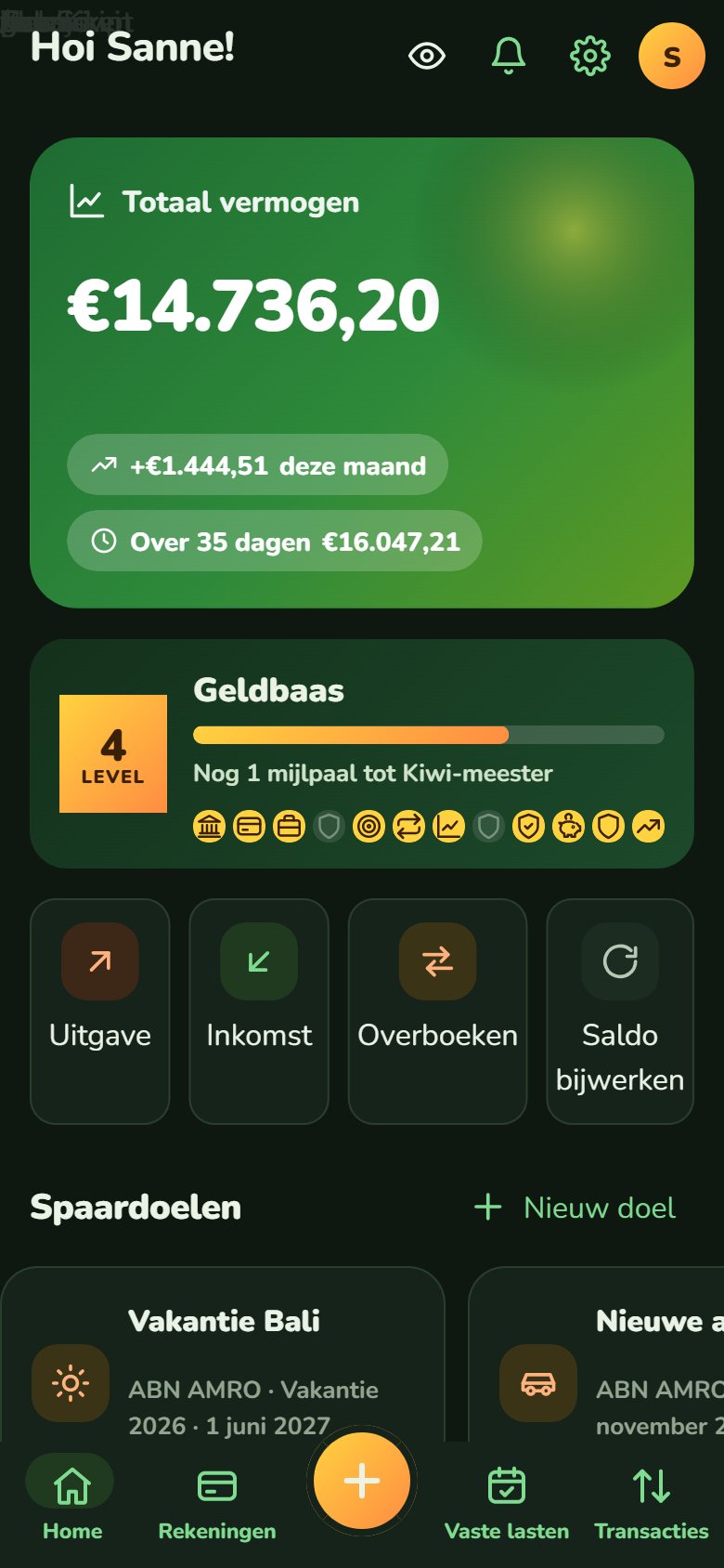 Het vermogensoverzicht van GeldKiwi